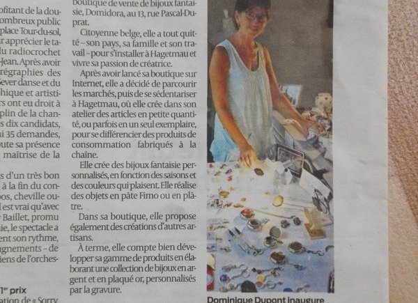 article de journal domidora