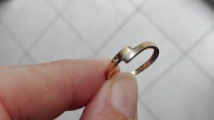 bague ternie de deux couleurs