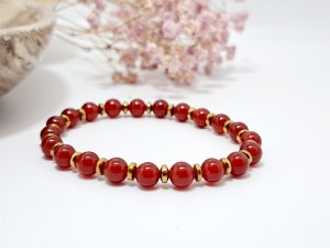 bracelet pierre naturelle cornaline
