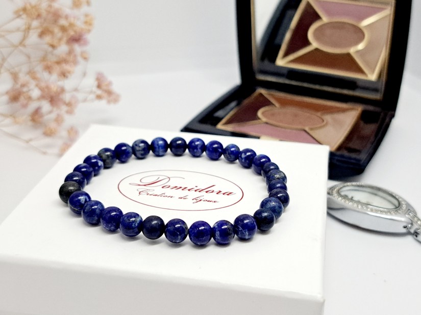 bracelet pierres naturelles lapis lazuli
