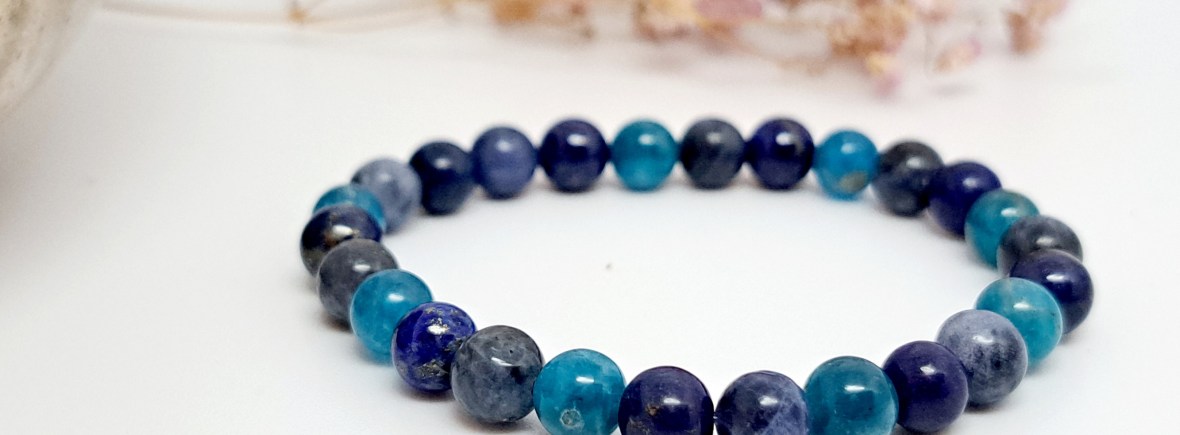 bracelet pierres naturelles lapis