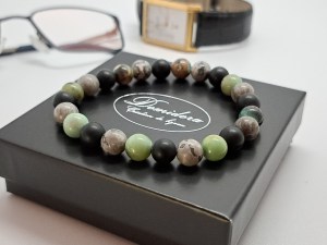 bracelet pierre naturelle homme jaspe